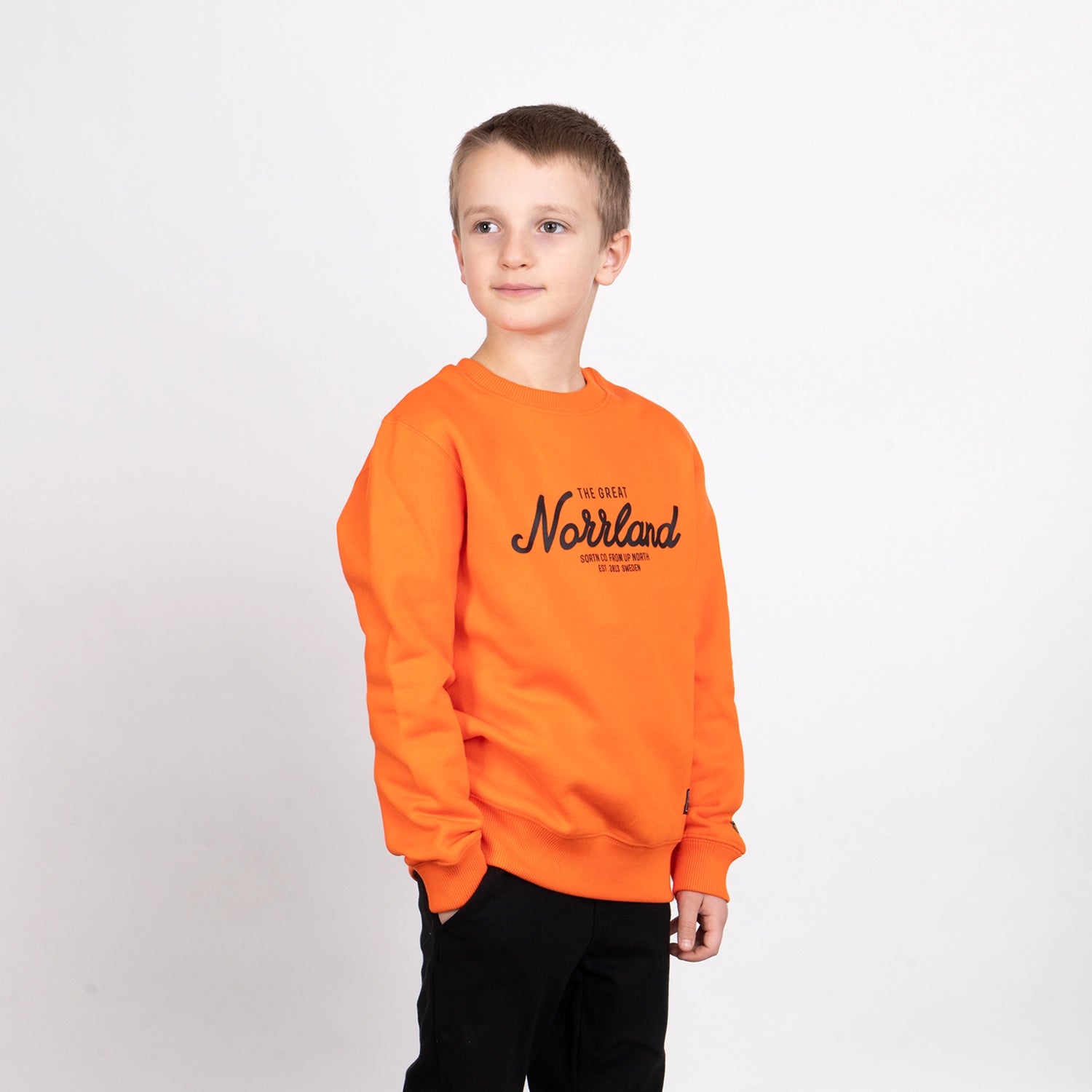 GREAT NORRLAND JUNIOR CREWNECK - ORANGE