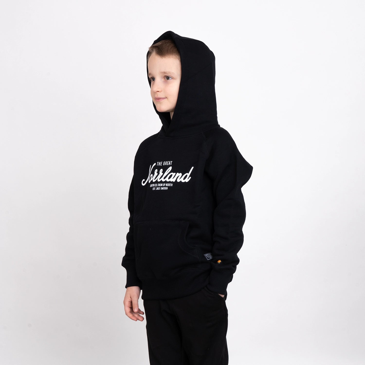 GREAT NORRLAND JUNIOR HOODIE - BLACK