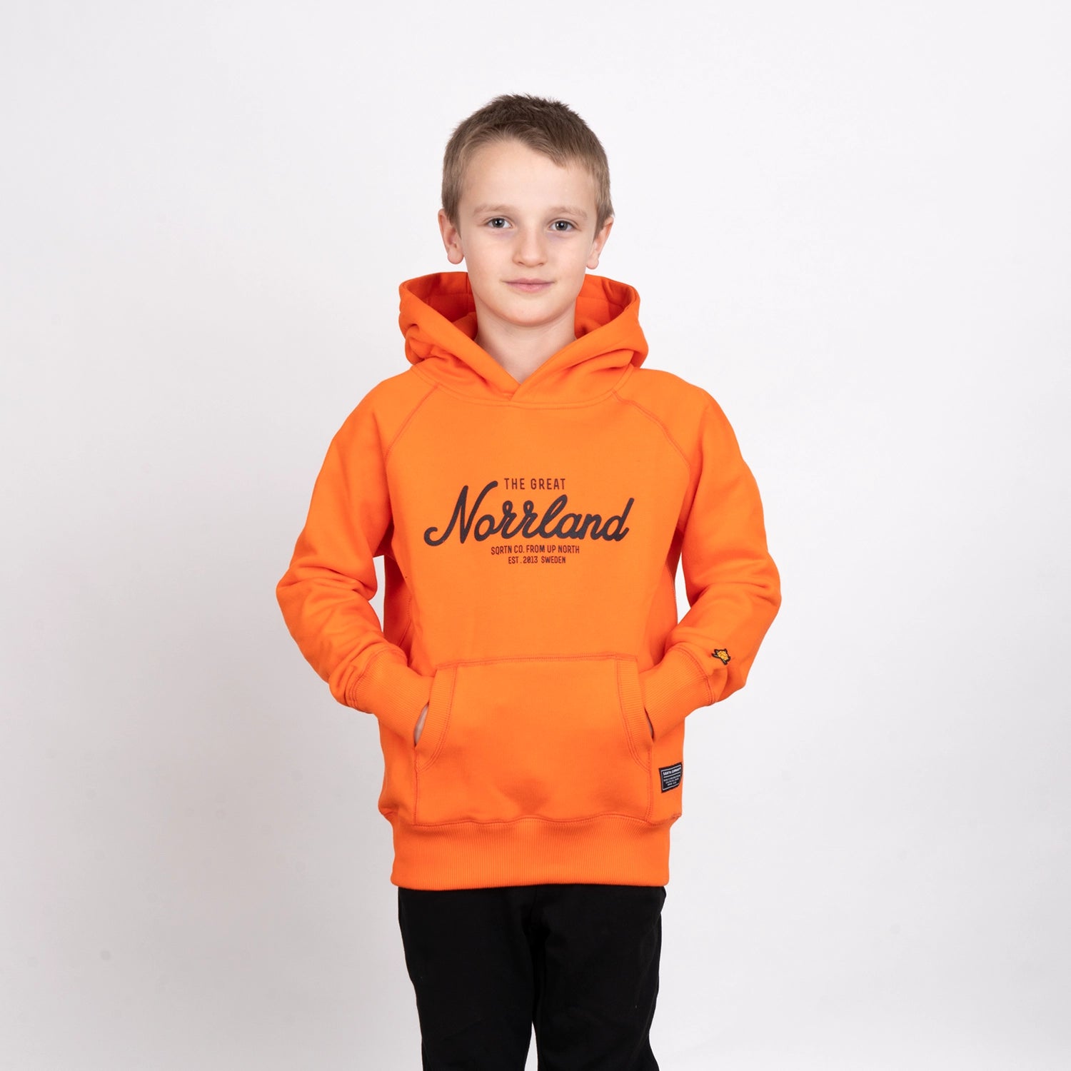 GREAT NORRLAND JUNIOR HOODIE - ORANGE