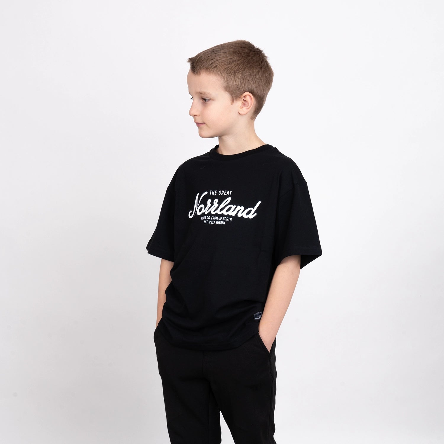 GREAT NORRLAND JUNIOR T-SHIRT - BLACK