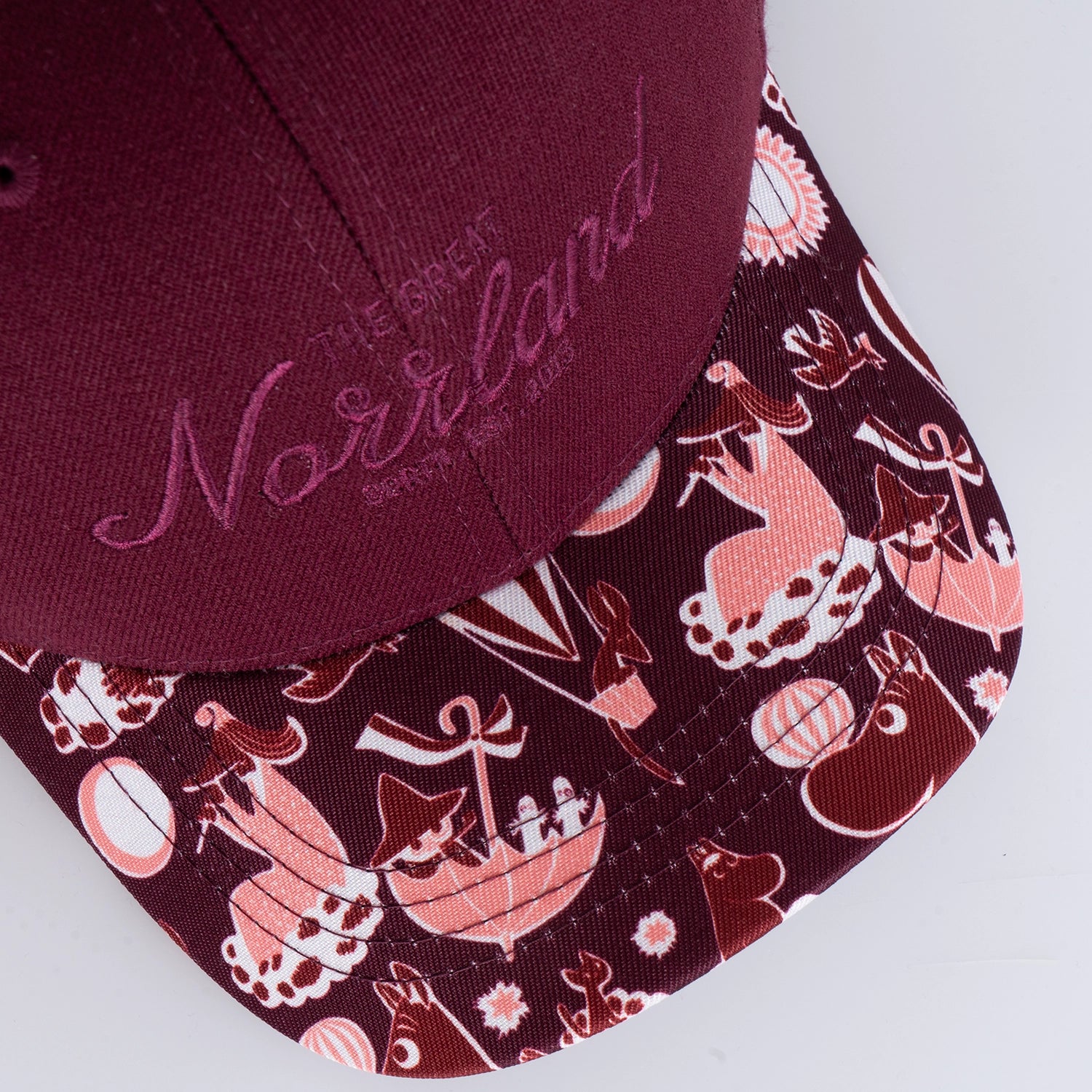 GREAT NORRLAND KIDS CAP - HOOKED MUMIN BURGUNDY