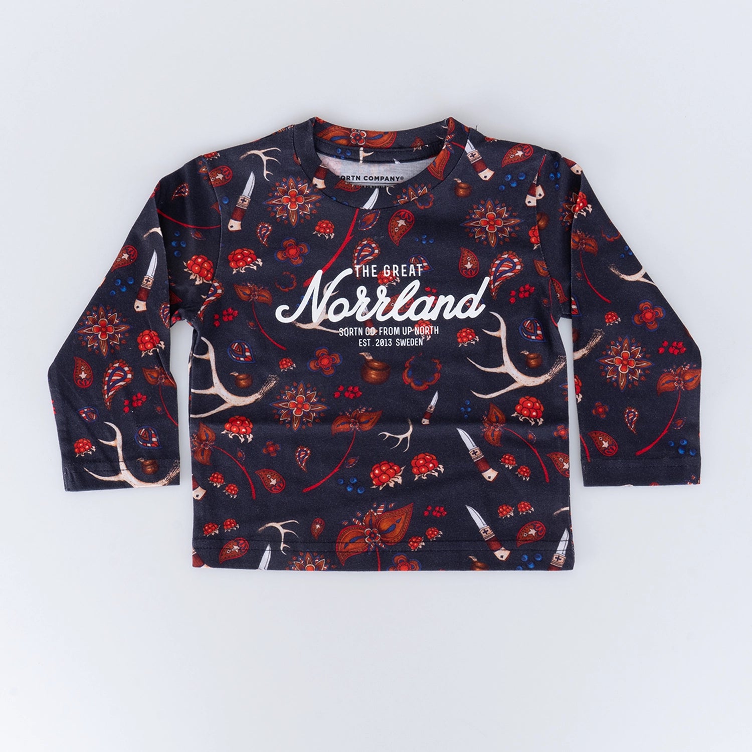 GREAT NORRLAND KIDS LONGSLEEVE - SAPMI NAVY