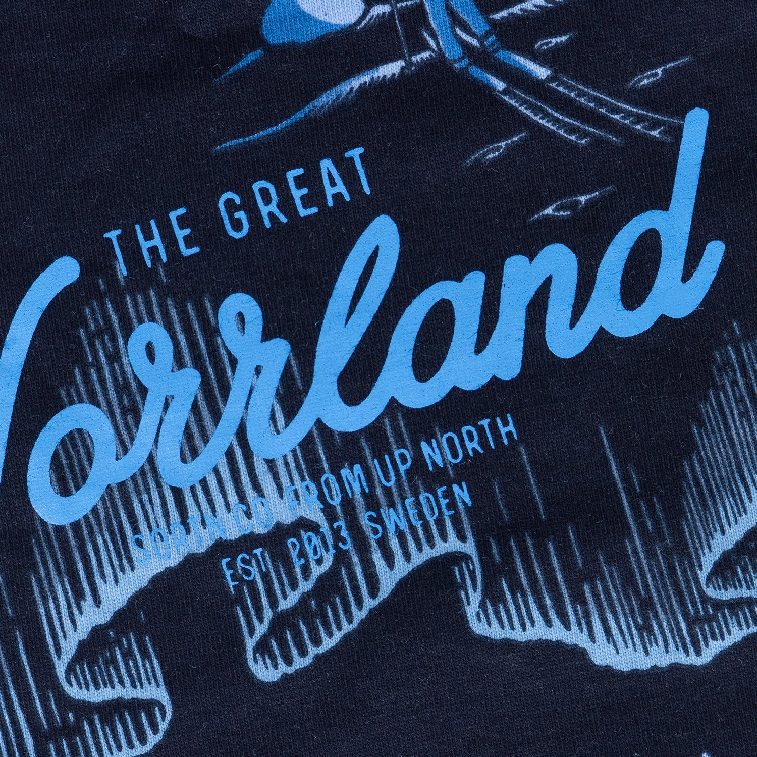 GREAT NORRLAND KIDS T-SHIRT - VINTERNATT BLACK
