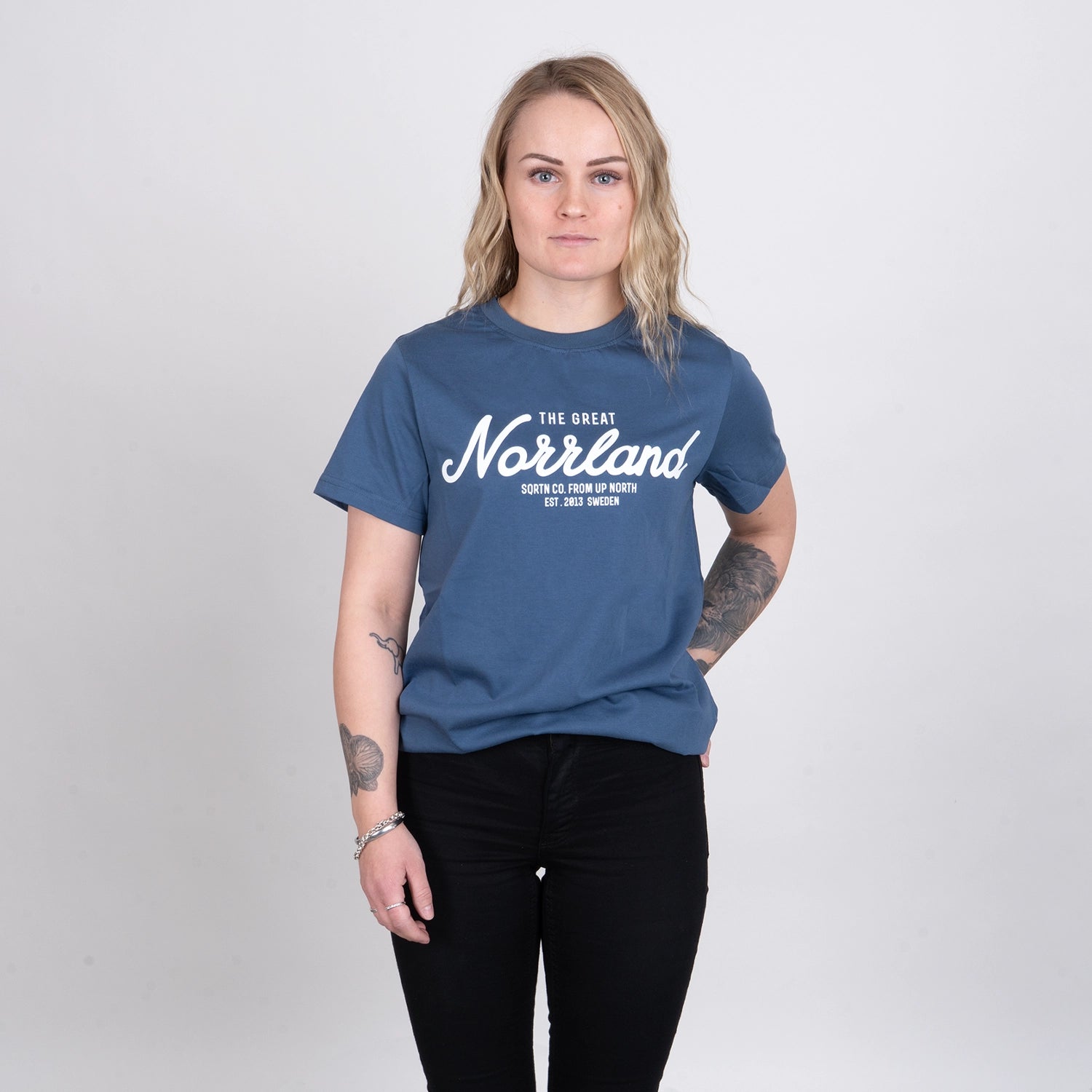 GREAT NORRLAND T-SHIRT - INDIGO BLUE