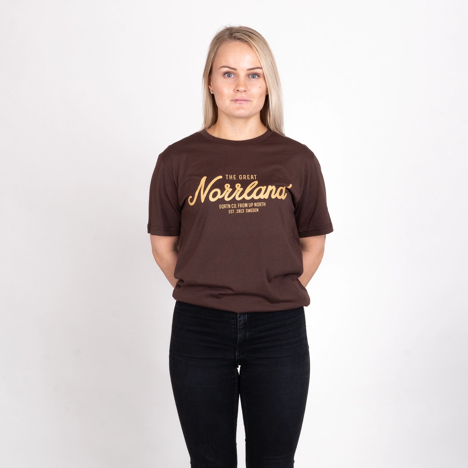 GREAT NORRLAND T-SHIRT - COFFEE BROWN