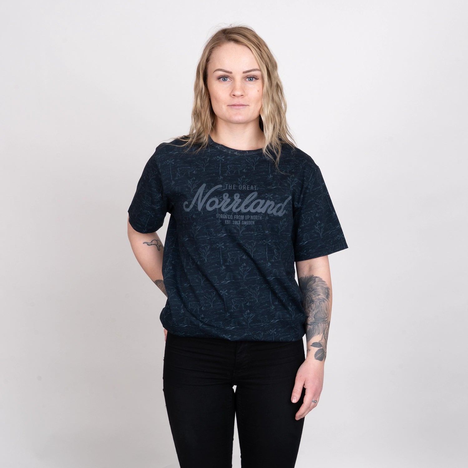GREAT NORRLAND T-SHIRT - FJÄLLJOCK NAVY