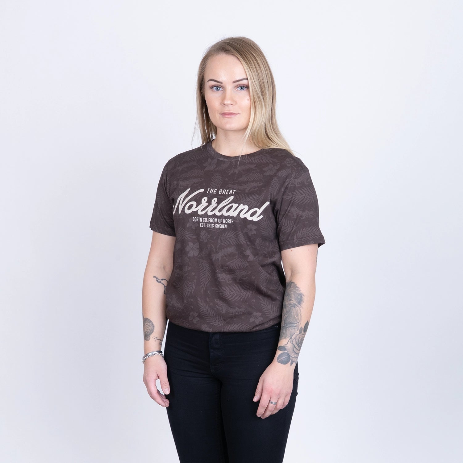 GREAT NORRLAND T-SHIRT - JÄRVEN BROWN