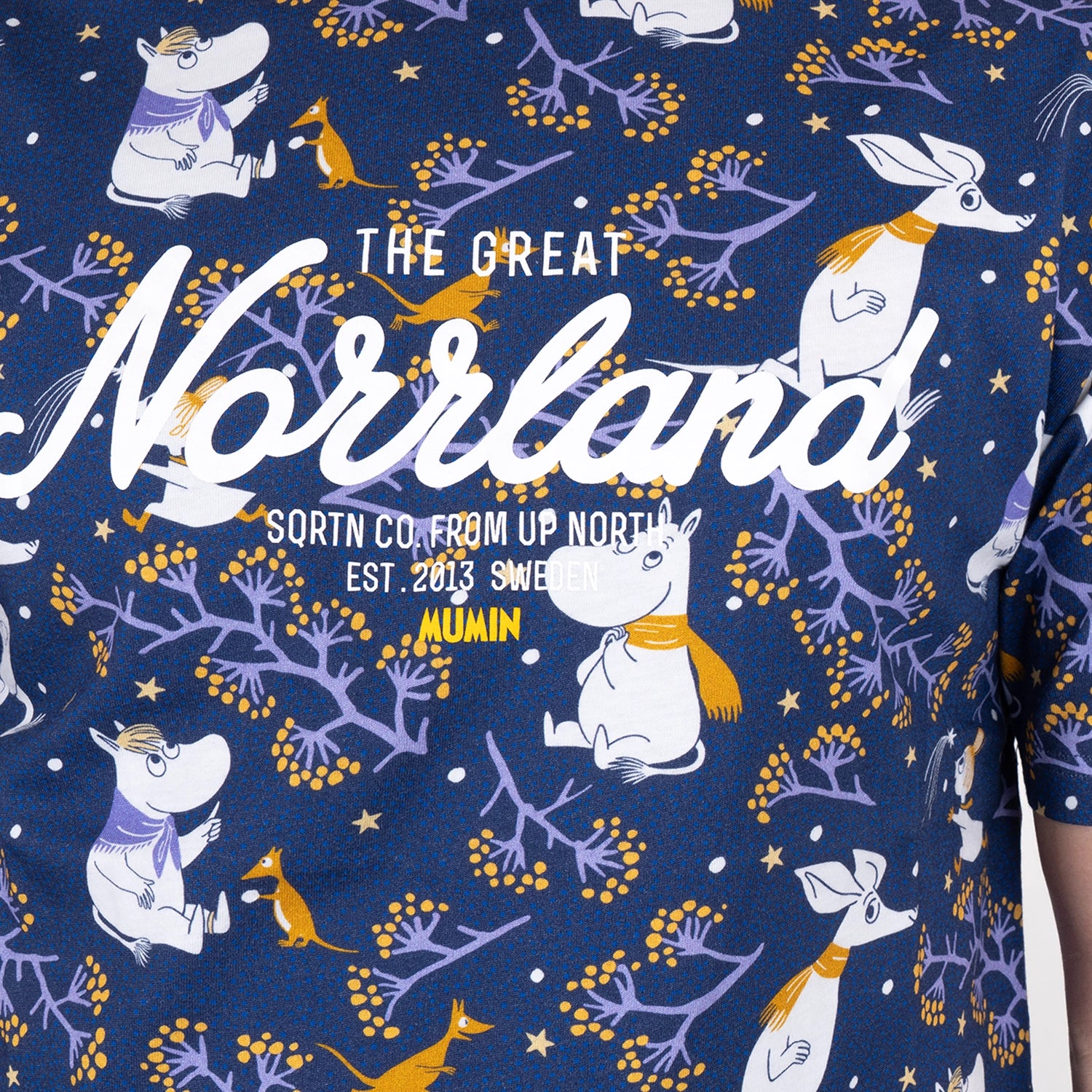 GREAT NORRLAND T-SHIRT - MUMIN SNOW NAVY