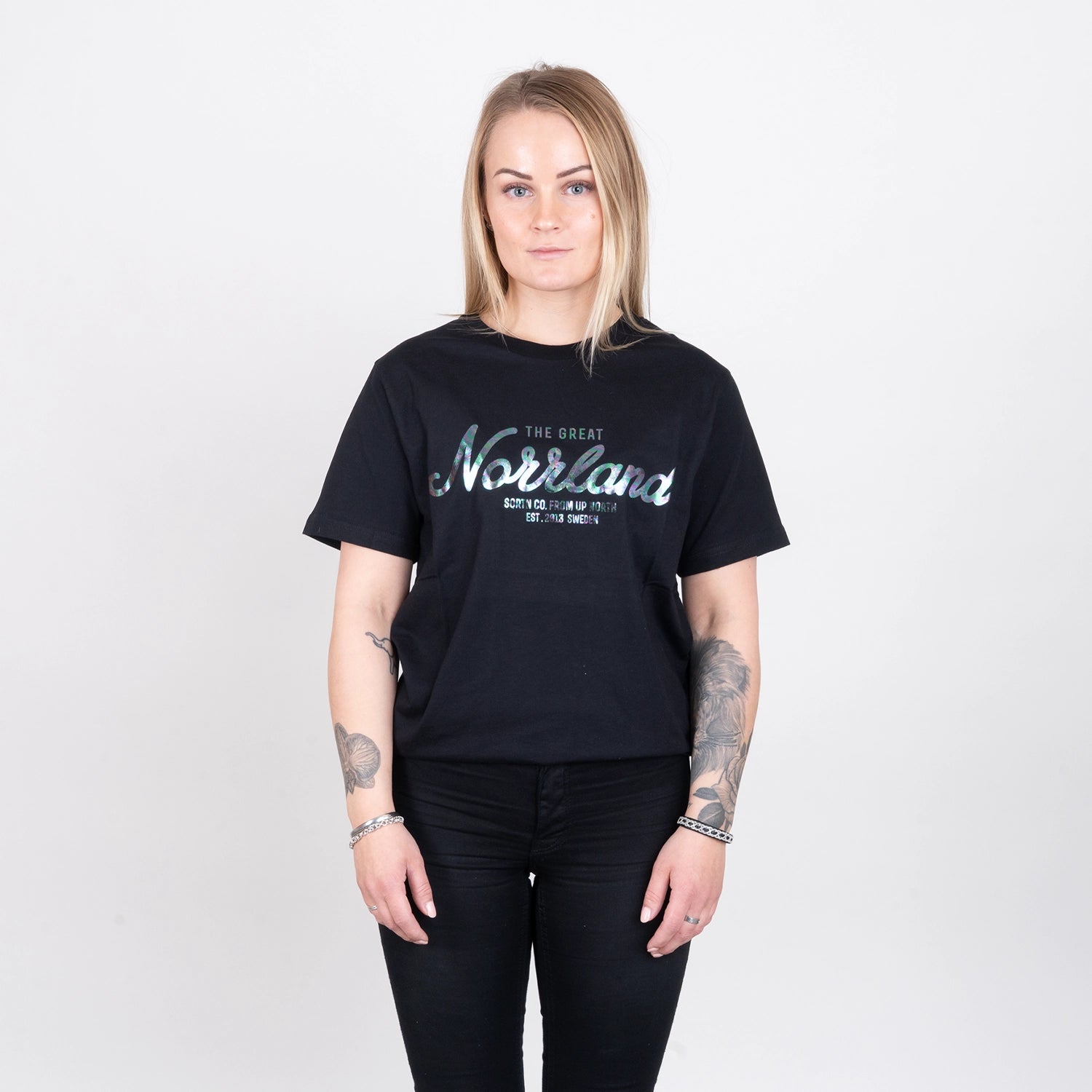 GREAT NORRLAND T-SHIRT - OIL BLACK