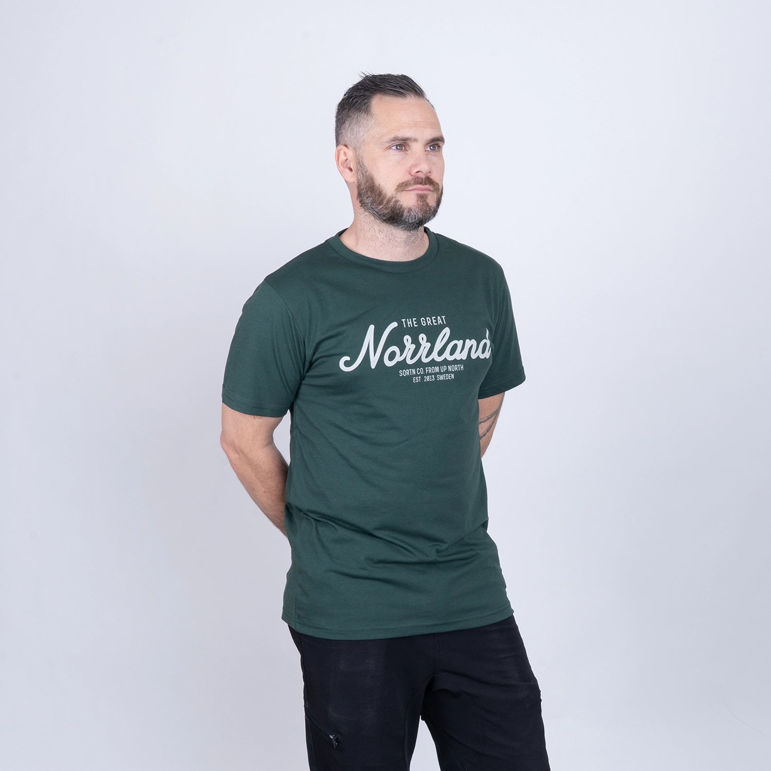 GREAT NORRLAND T-SHIRT - PINE GREEN