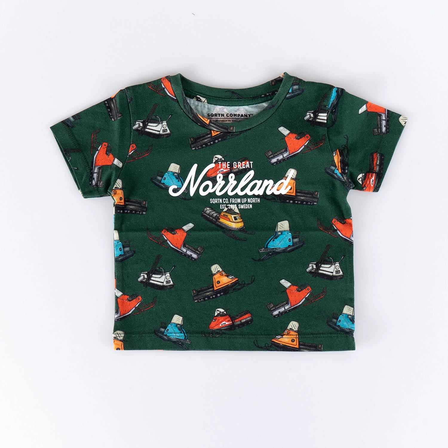 GREAT NORRLAND KIDS T-SHIRT - SKOTER GREEN