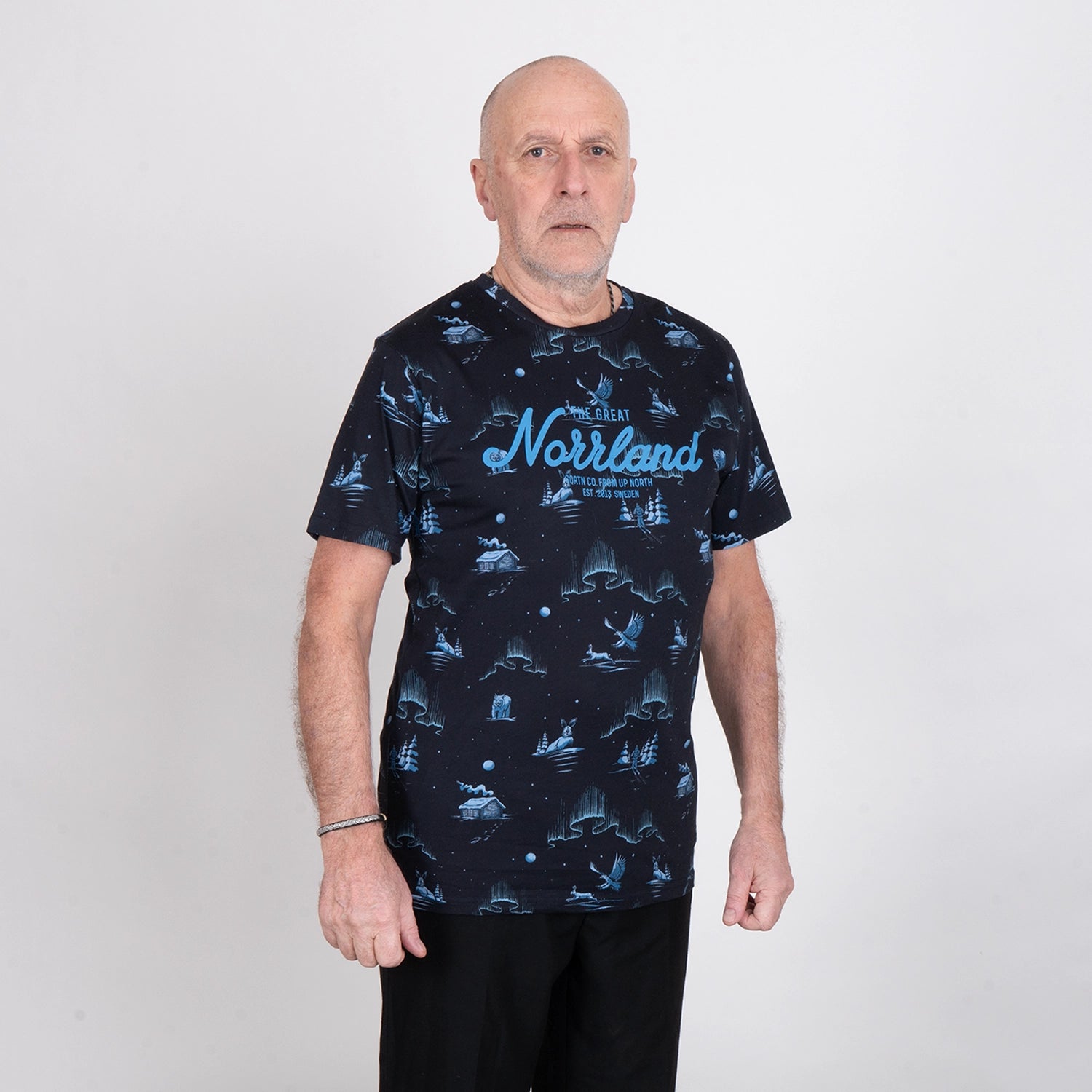 GREAT NORRLAND T-SHIRT - VINTERNATT BLACK