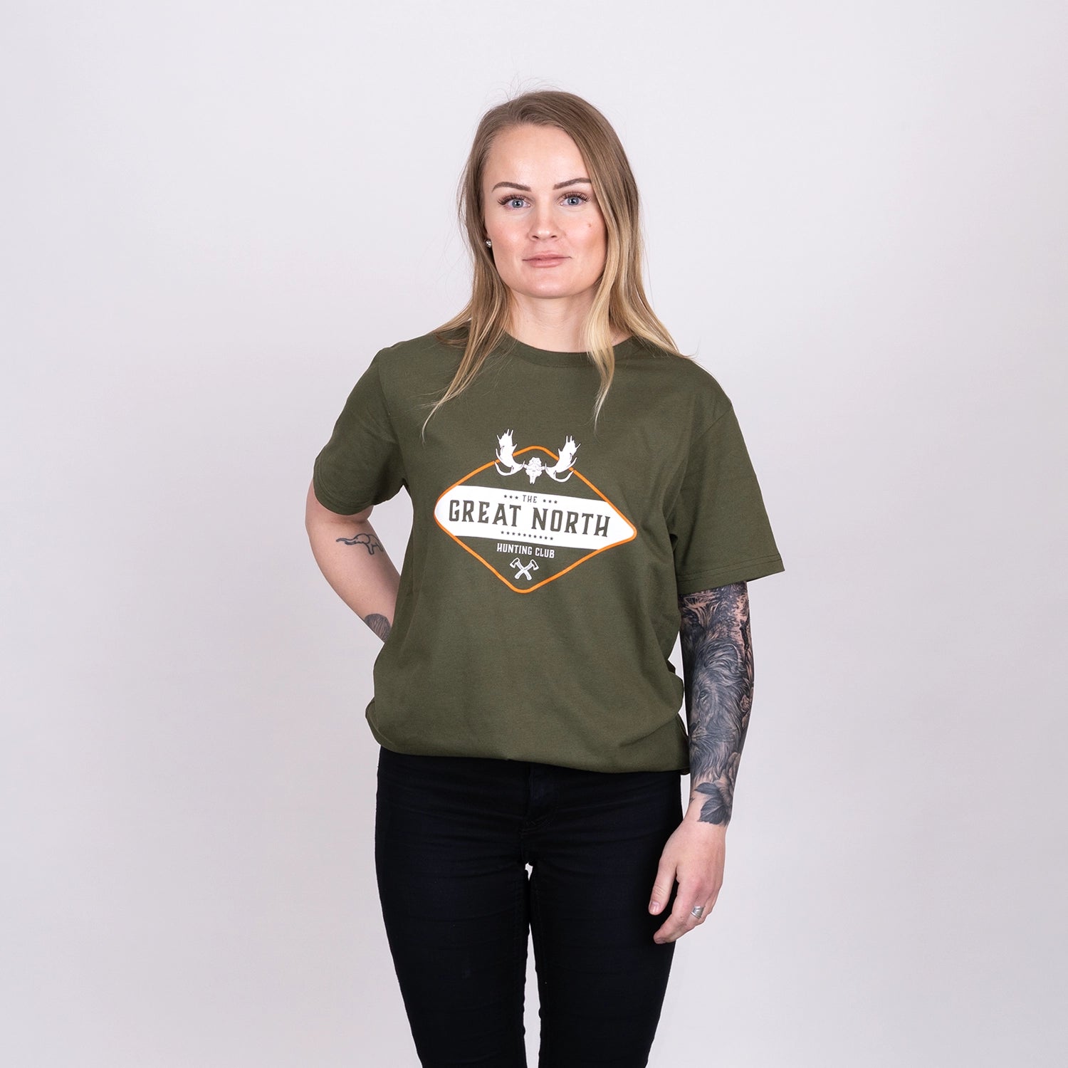 GREAT NORTH T-SHIRT - RIFLE GREEN
