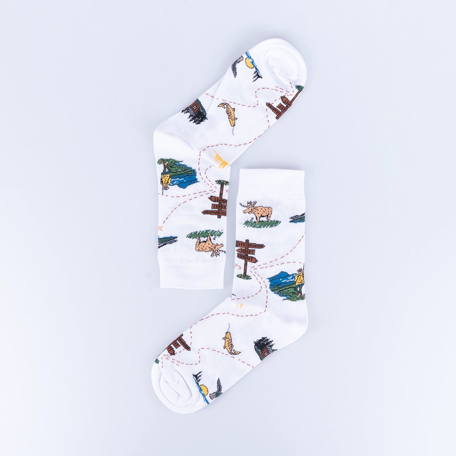 BOMULLSSTRUMPA - KARTA WHITE