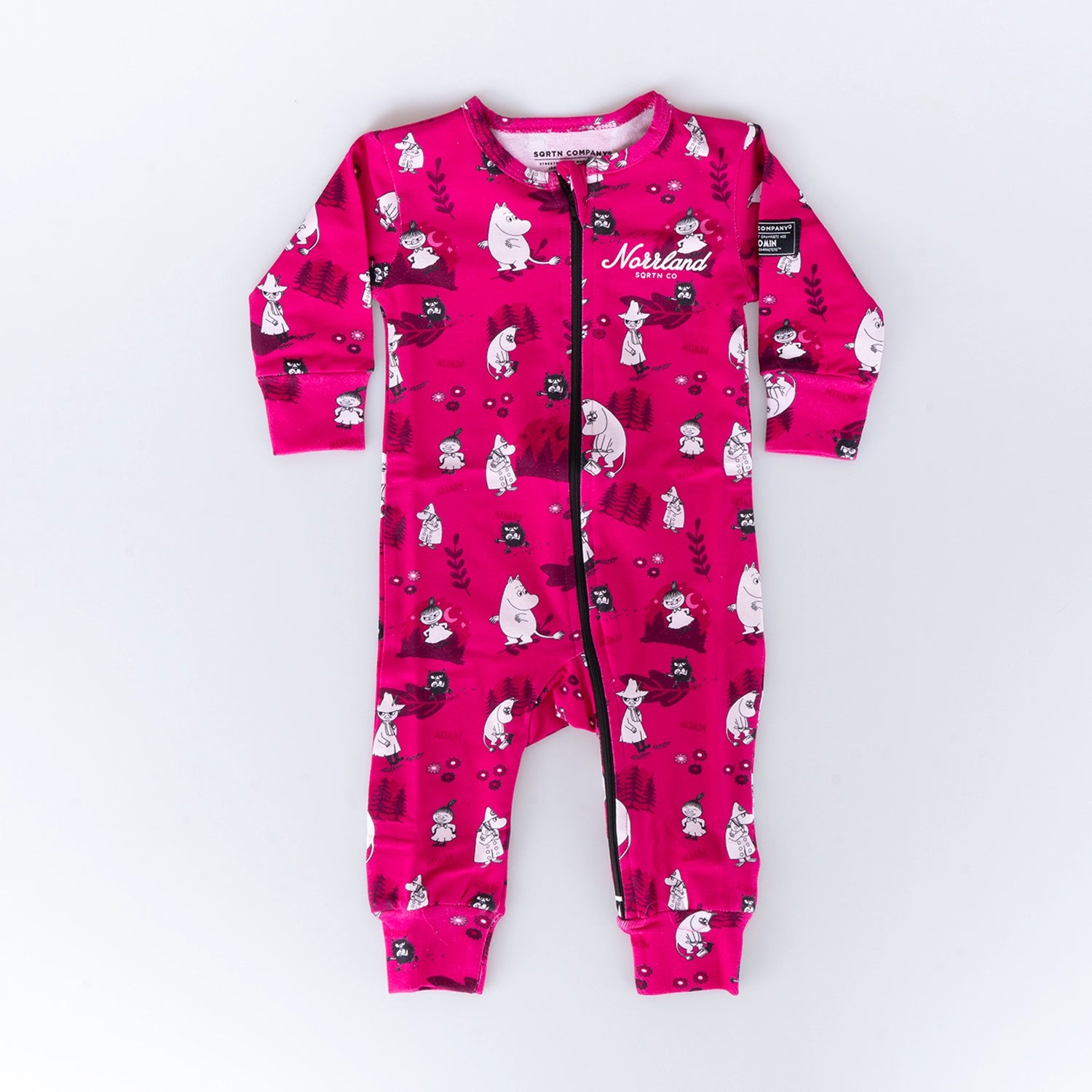 TGN SCRIPT JUMPSUIT - MUMIN HOT PINK