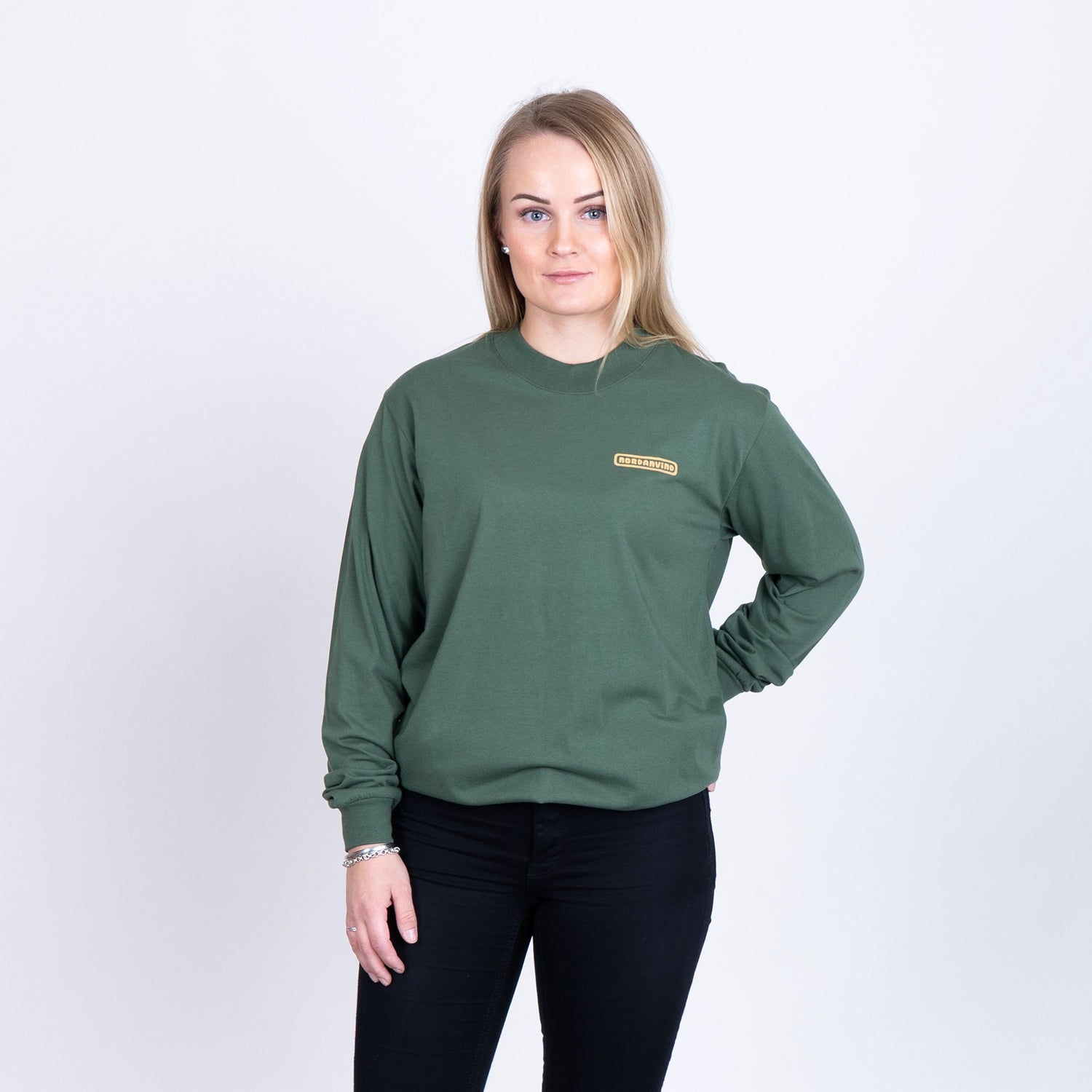 NORDANVIND 2 LONGSLEEVE - FOREST GREEN