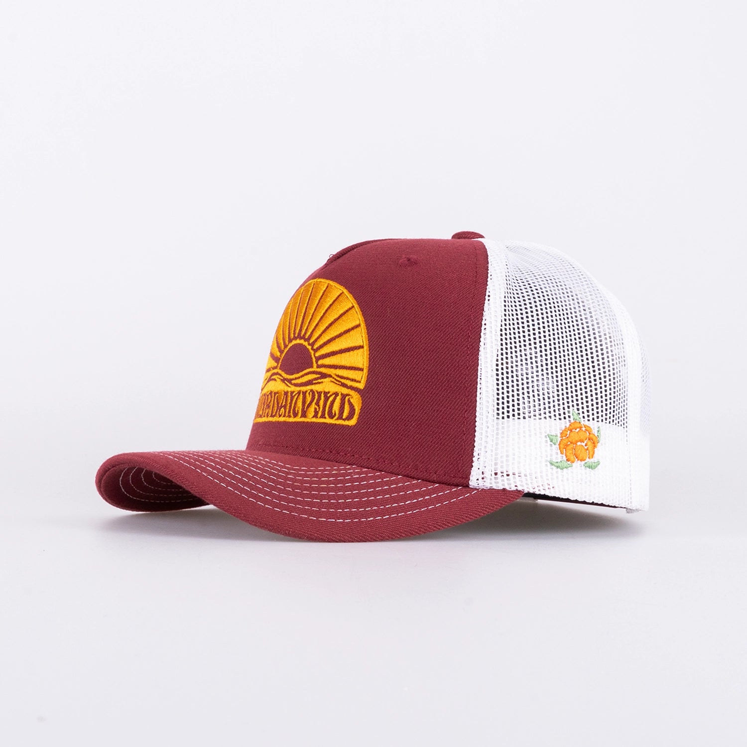 NORDAN EMBLEM TRUCKER KEPS - BURGUNDY