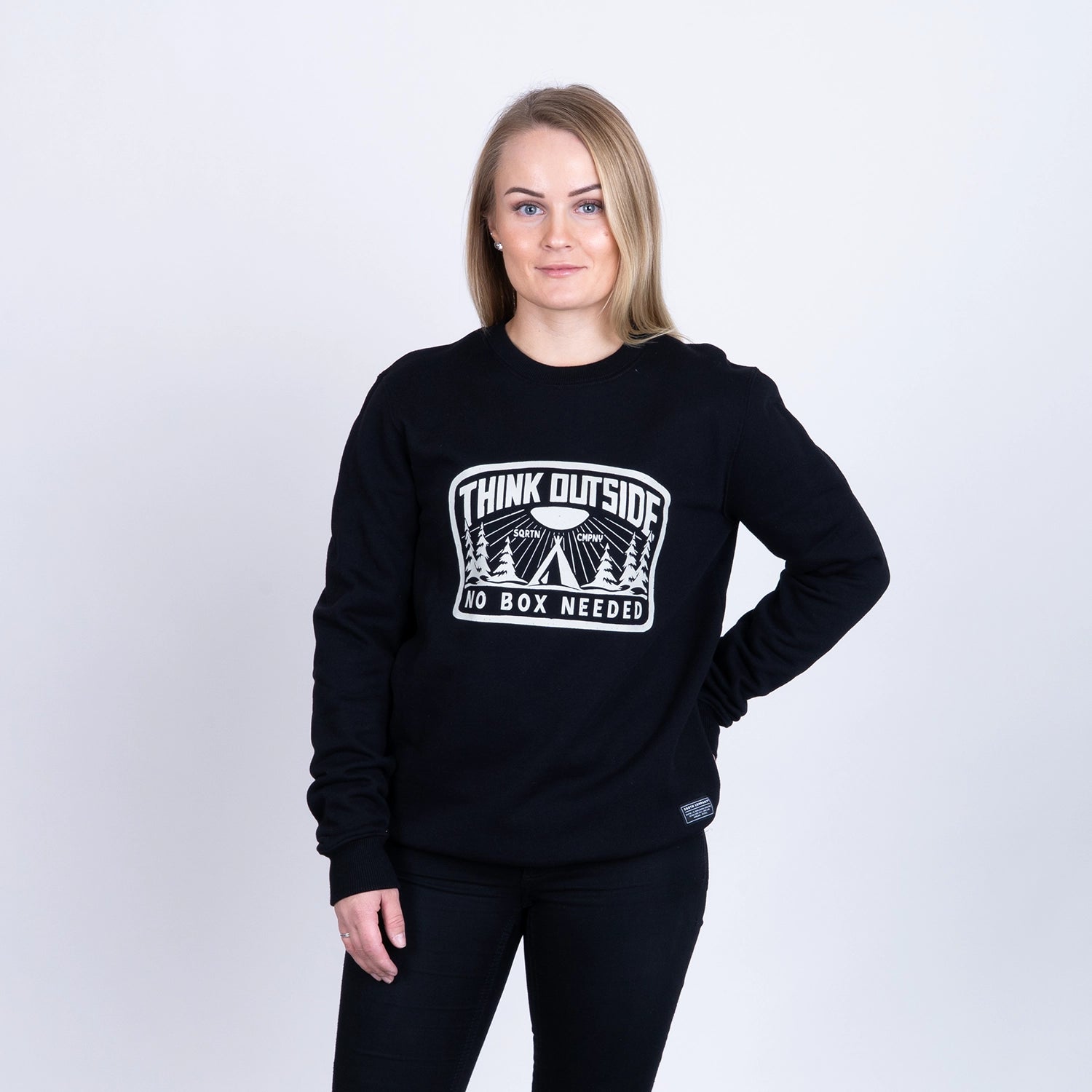 OUTSIDE 2 CREWNECK - BLACK