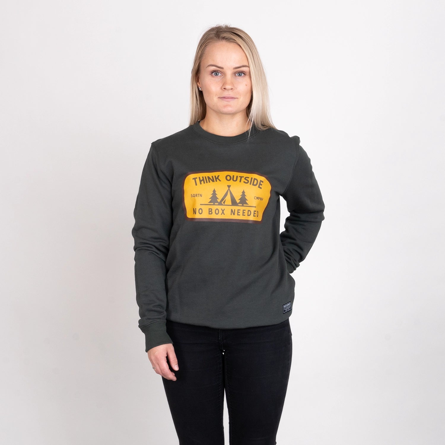 OUTSIDE CREWNECK - DARK OLIVE