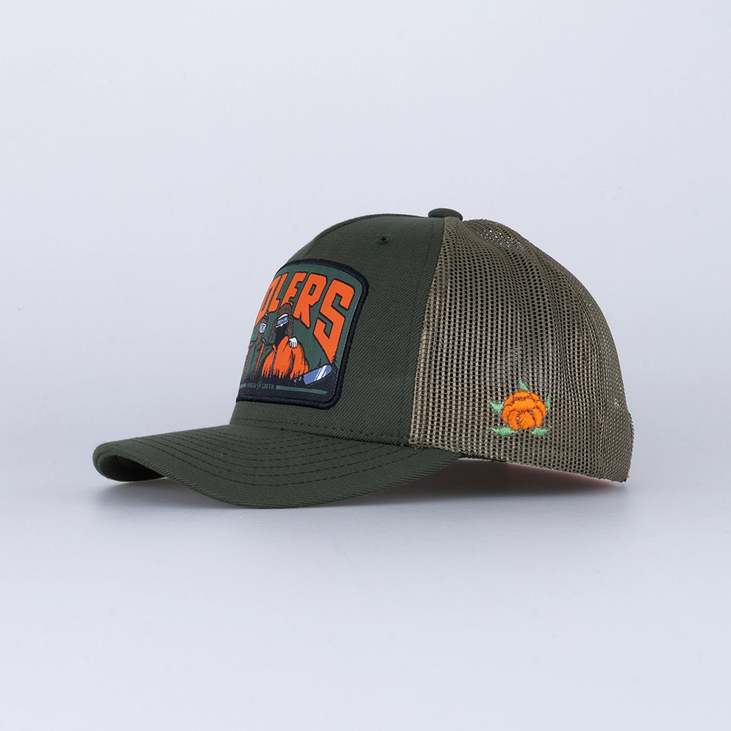 POLERS BADGE JR TRUCKER KEPS - HOOJA GREEN