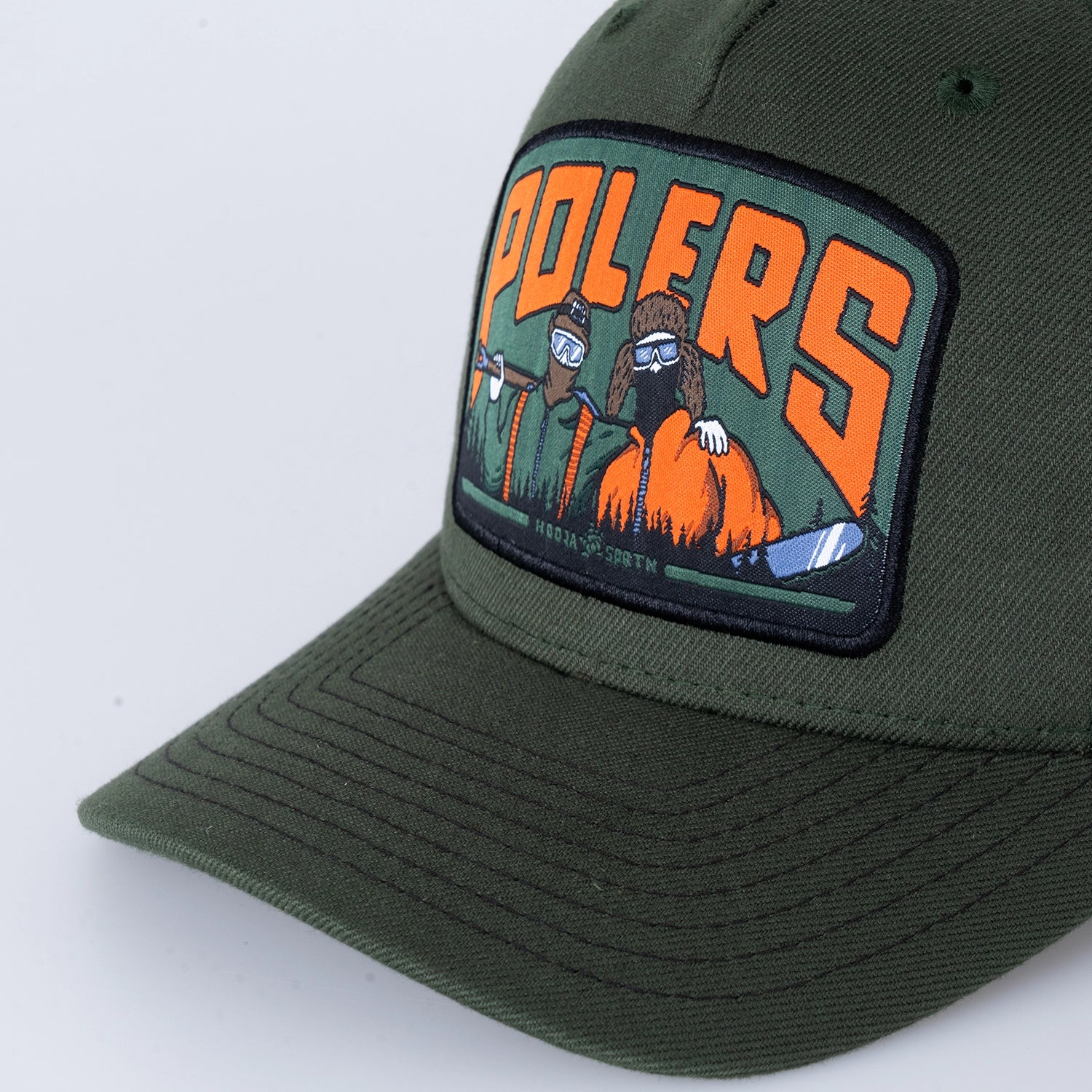POLERS BADGE JR TRUCKER KEPS - HOOJA GREEN