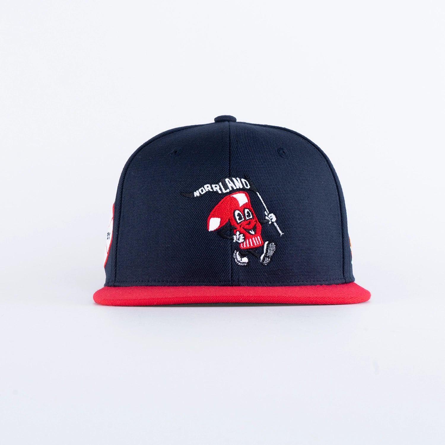 RAGGSOX FITTED KEPS - NAVY / RED