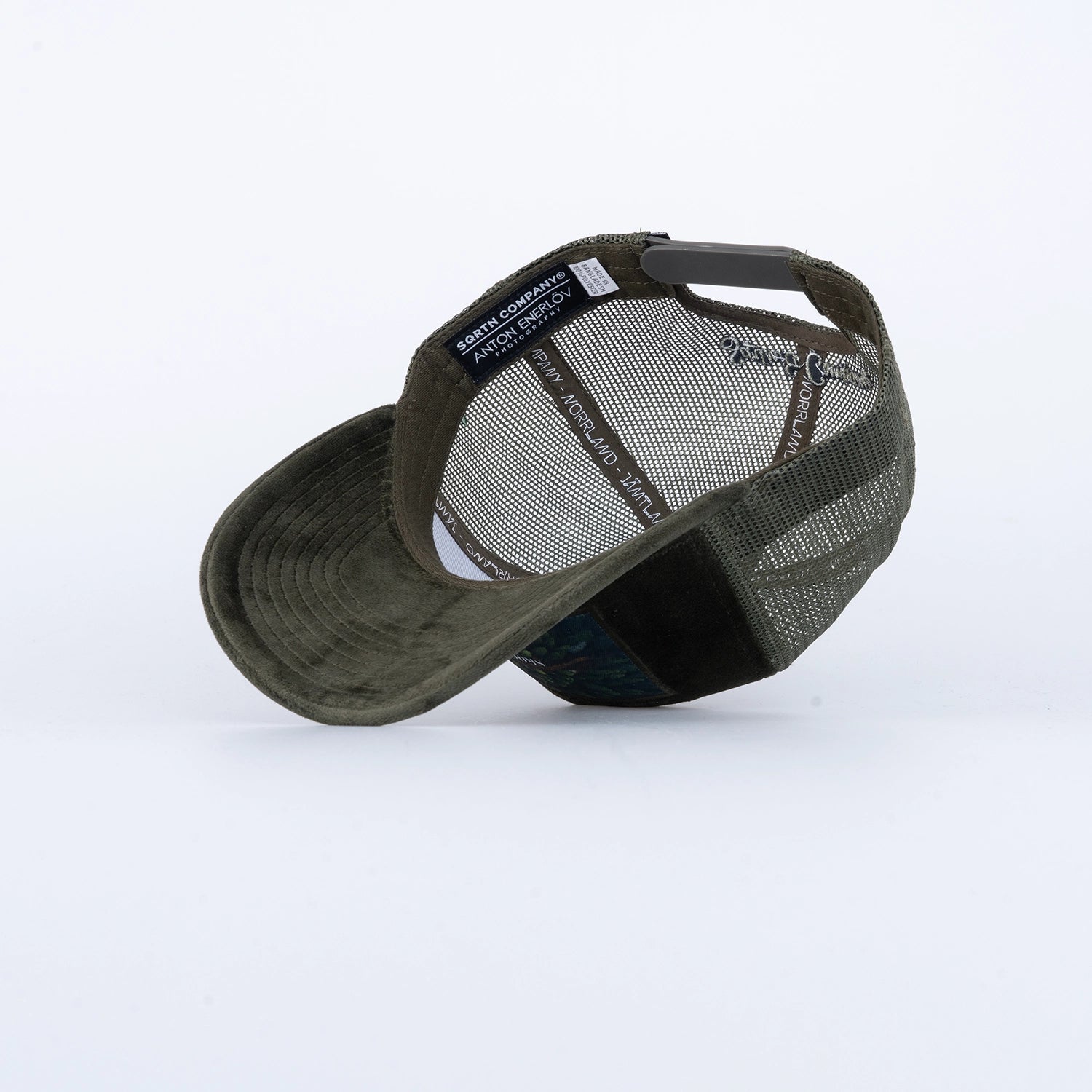 SKOGEN VELVET TRUCKER KEPS - OLIVE