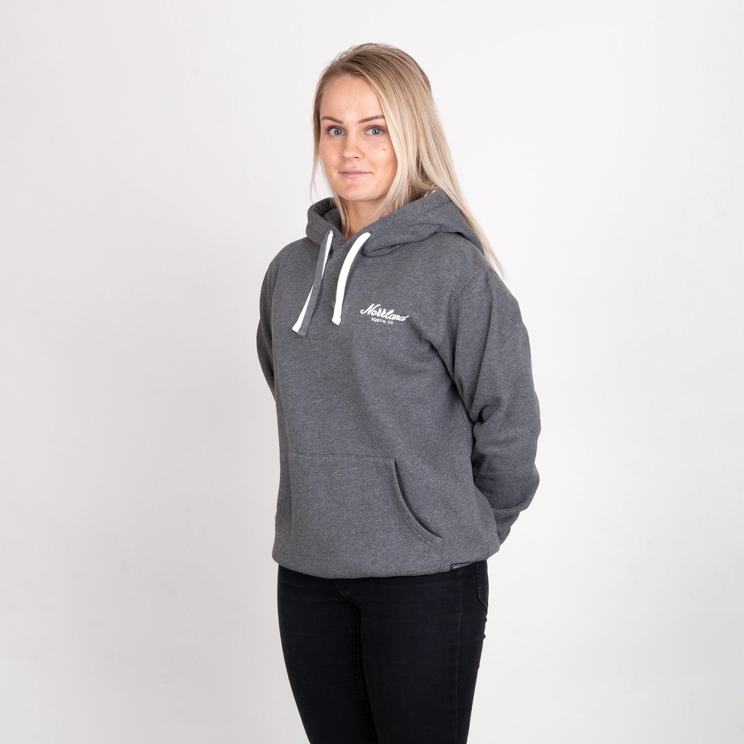 TGN MINI SCRIPT HOODIE - CHARCOAL