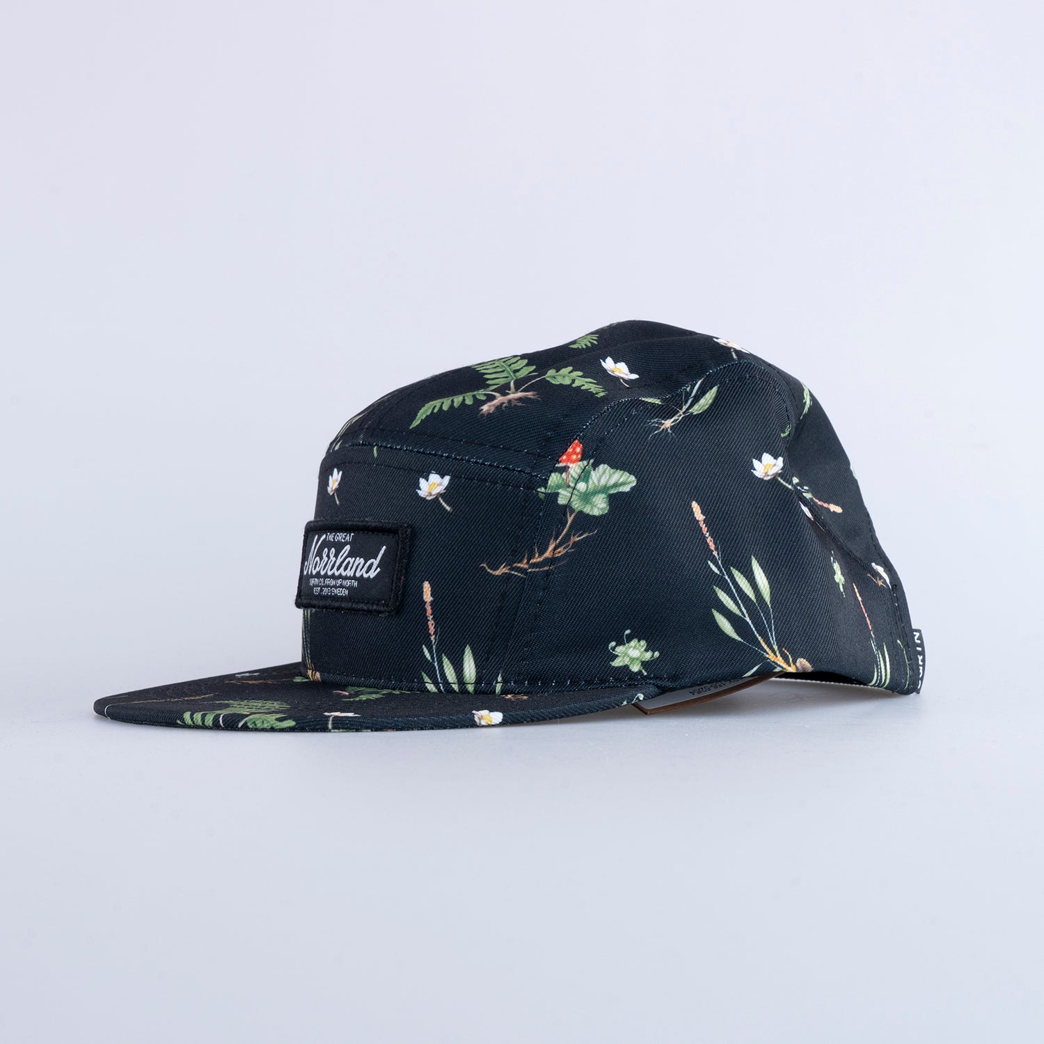 KIDS 5-PANEL KEPS - PLANTS BLACK